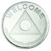 Alanon Aluminum Newcomer Welcome Medallion DC86